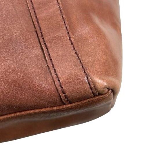 The Sak Sierra Brown Tooled Leather Shopper Tote Shoulder Bag Purse w/Tassel - Picture 14 of 16